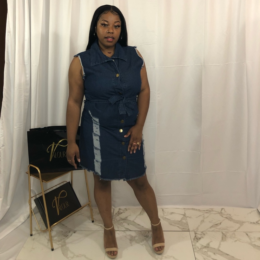 Denim Jean dress size small